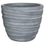 Fibre Clay Pot: Small; (30x30x25.5)cm, Antique Grey
