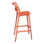 High Bar Stool; (51x52x105)cm, Red