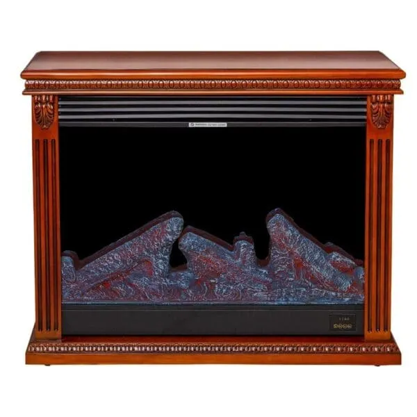 Decorative Fire Place + Heater: (100x32x80)cm, Red