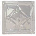 Special-Double Star: Glass Block; (19.0x19.0x8.0)cm