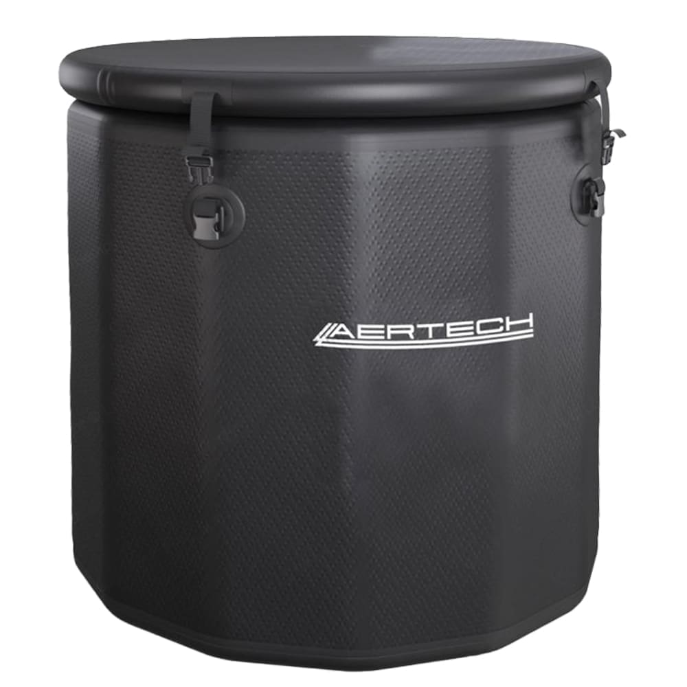 Aertech: DWF Round Ice Bath Tub, Black; (100x90)cm