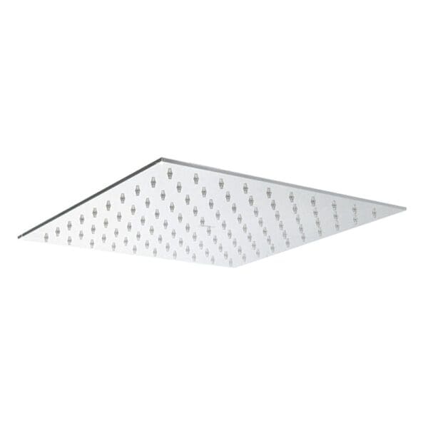 Miro Italy: Stainless Steel Square Shower Head; (250x250)mm + Arm; 35cm