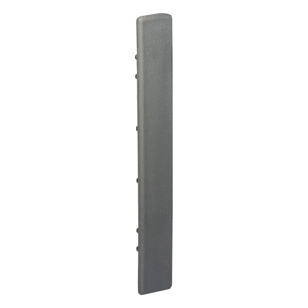 JFLOORD94_Grey_1 Plastic End Cap For WPC Decking Floor Board, Grey - Image 1