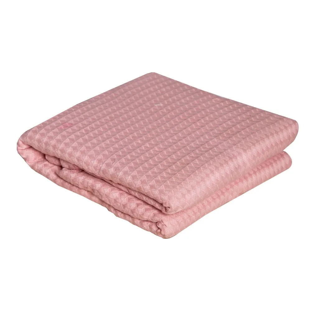 Cotton Home: Waffle Blanket; (150x210)cm, Pink