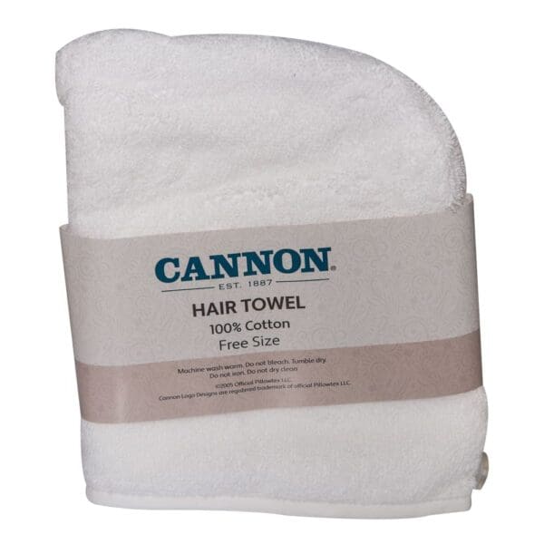 Plain Hair Towel; (22x65)cm, White