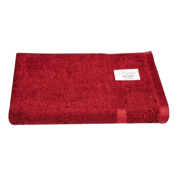 Bath Towel, 450GSM; (70x140)cm, Red