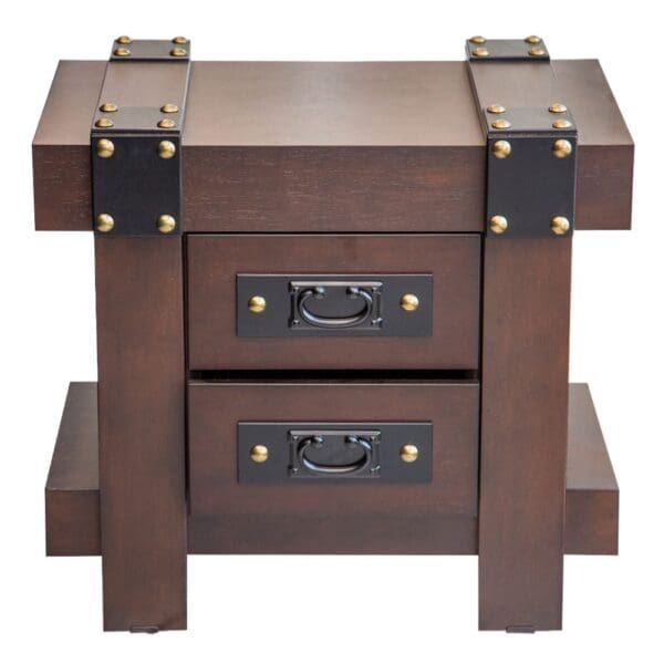 Wooden Side Table, Cocoa