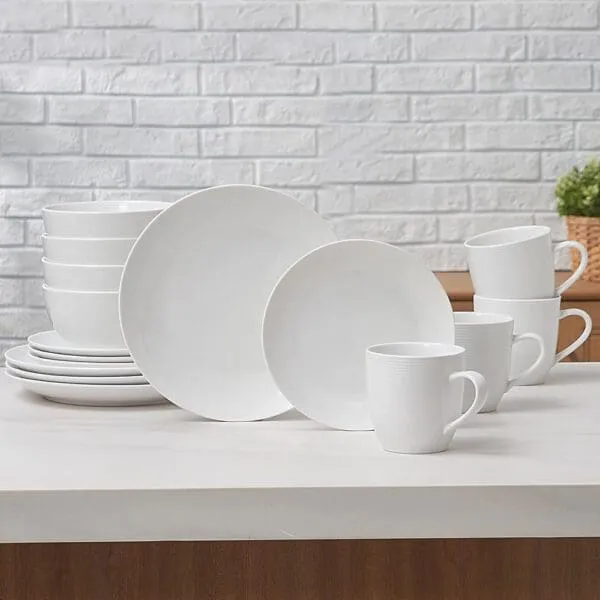 Domus: Porcelain Dinner Set, 16pcs, White
