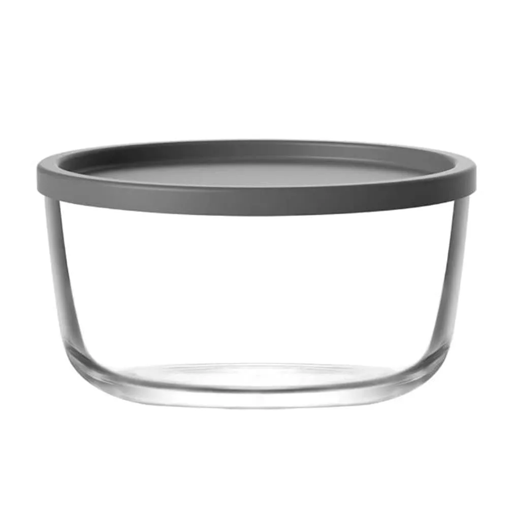 Food Container With Locked Lid; 380cc, Grey 1 Food Container With Locked Lid; 380cc, Grey
