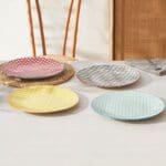 Domus: Round Printed Plate Set: 4pcs