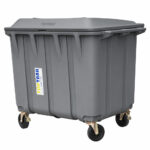 TopTank: Garbage Bin With Wheels, 1100Litres, Grey