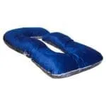 Maternity Velvet Pillow; (70x140)cm, Blue