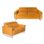 Fabric Sofa: 5 Seater, (3RR+2RR), Gold