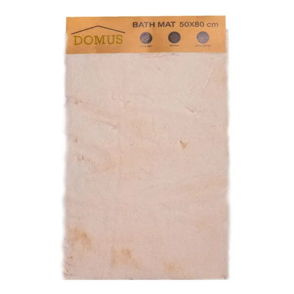 Domus: Velvet Silk Bath Mat; (50x80)cm, Beige