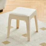PP Stool With Cushion; (32x32x120)cm, White