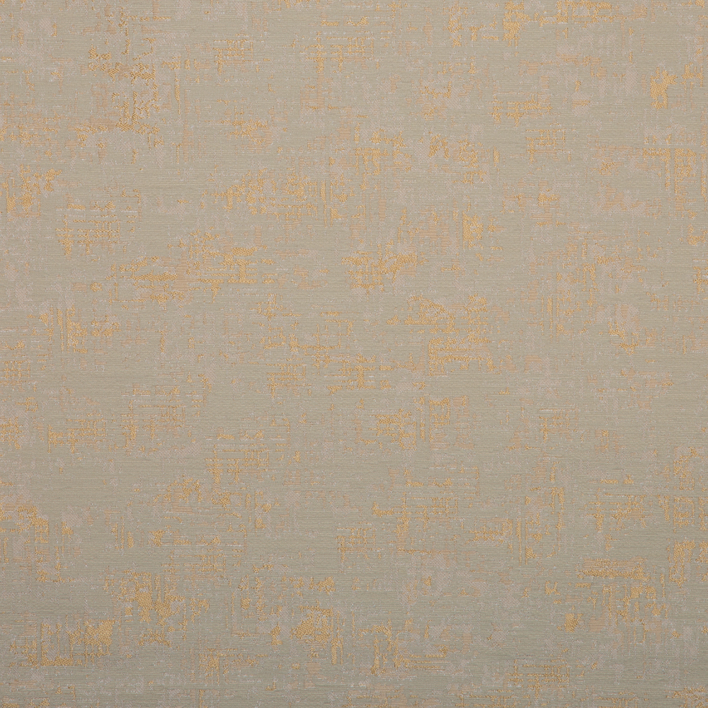 Splendid Collection: Mitsui Textured Abstract Patterned Polyester Jacquard Fabric; 280cm, Gold/Beige