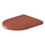 Duravit Millio: Soft Closing Seat Cover  With Hinges, White/ Brown