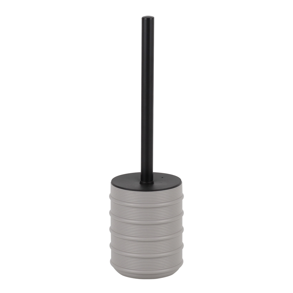 Domus: Resin Toilet Brush + Holder; (Φ9.6x12-38.2)cm, Grey