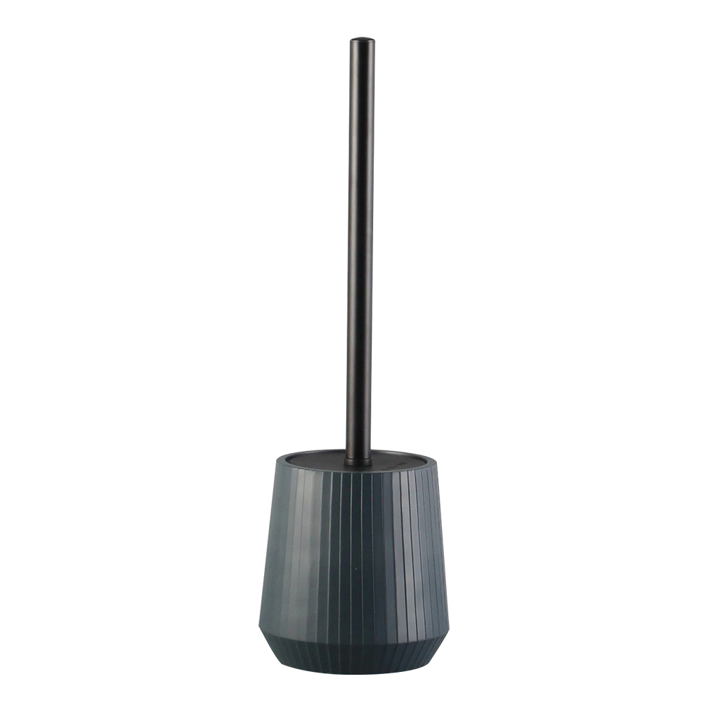 Domus: Resin Toilet Brush + Holder; (Φ12x39)cm, Dark Grey
