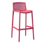 High Bar Chair, (62x51x114)cm, Red