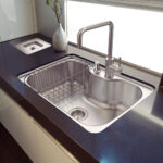 Tramontina: Stainless Steel Inset Kitchen Sink With Soap Dispenser And Basket; SB; (69x49)cm + Waste