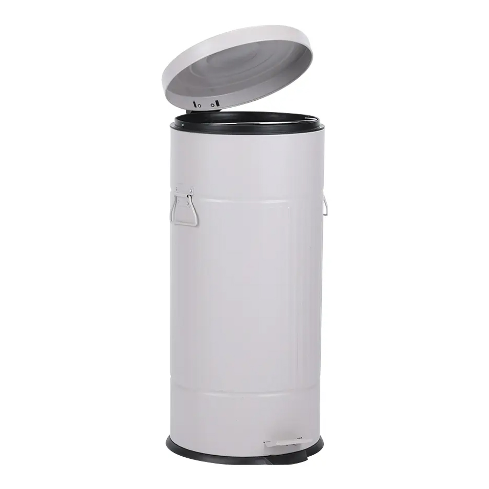 Benny Soft Close Step Bin, 30Lts; (29x29x69.8)cm, Light Grey