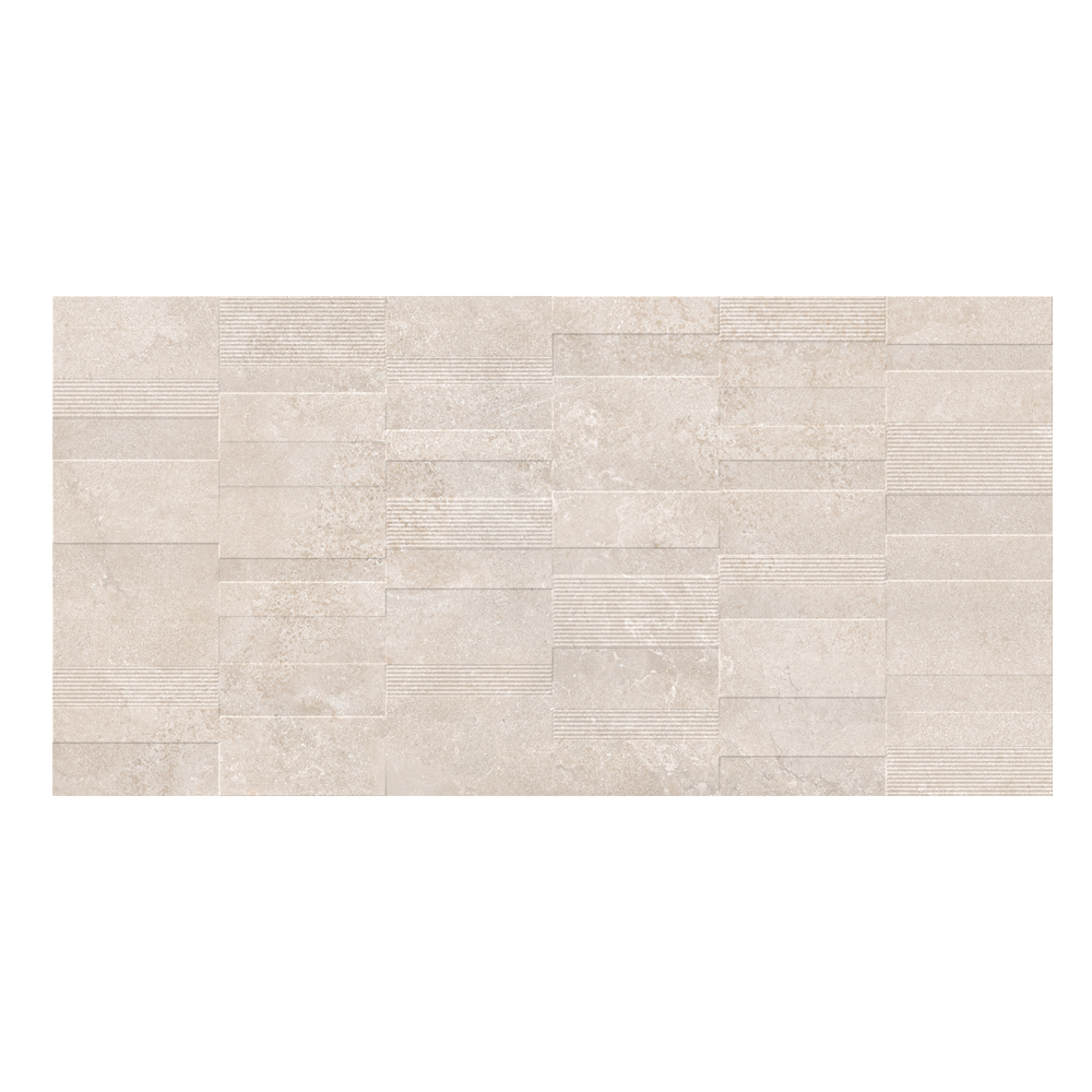 Lunar Crema: Matt Porcelain  Decor Tile; (60.0x120.0)cm