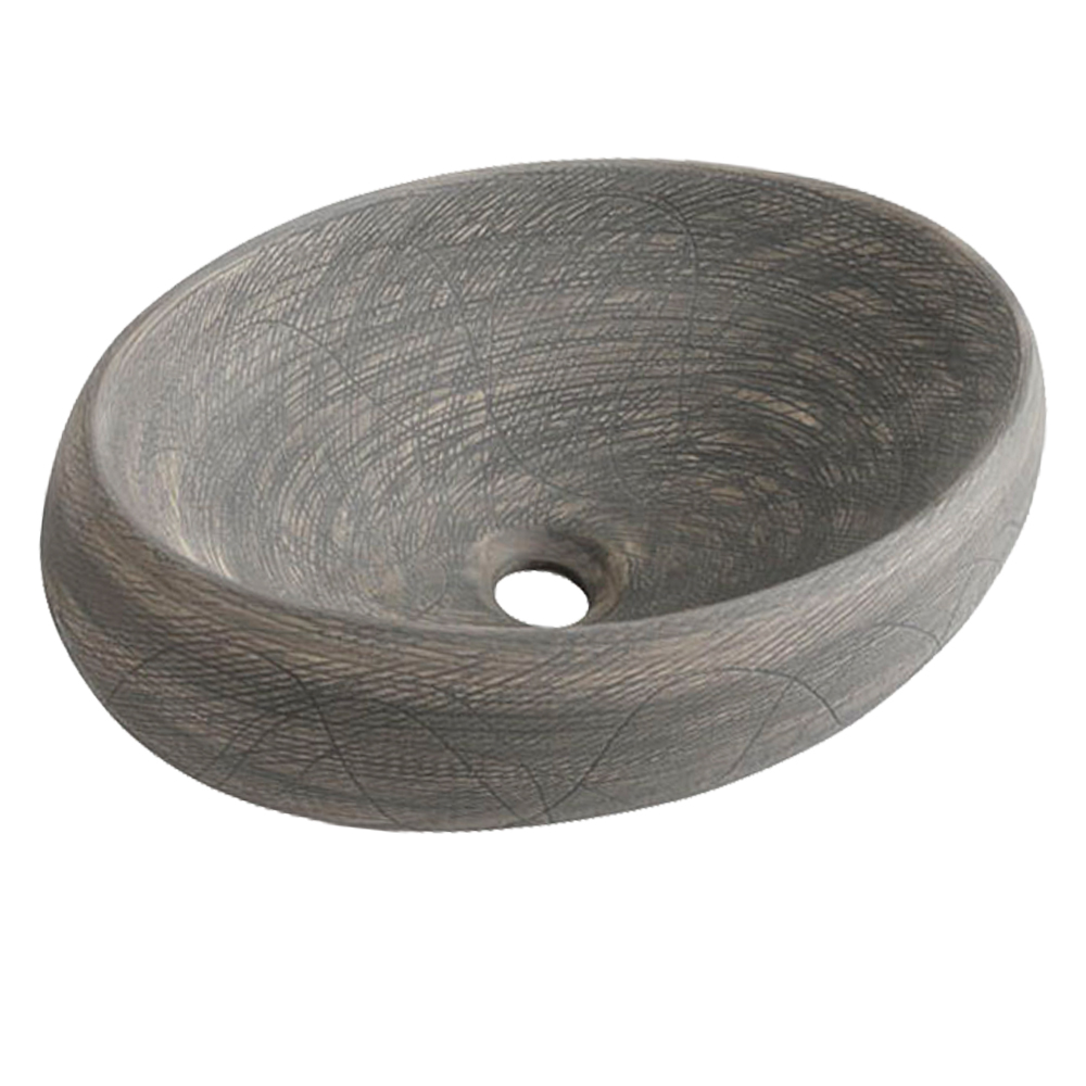 Tapis: Art Countertop Washbasin; (48x34x14)cm, Grey