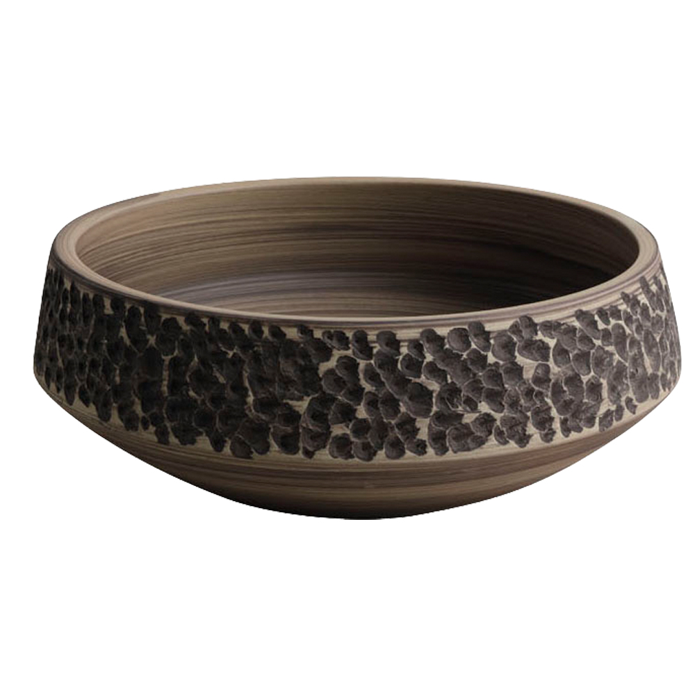 Tapis: Art Countertop Washbasin; (39x39x14)cm, Brown