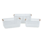 Damien Storage Basket Set, 3pcs, White Natural