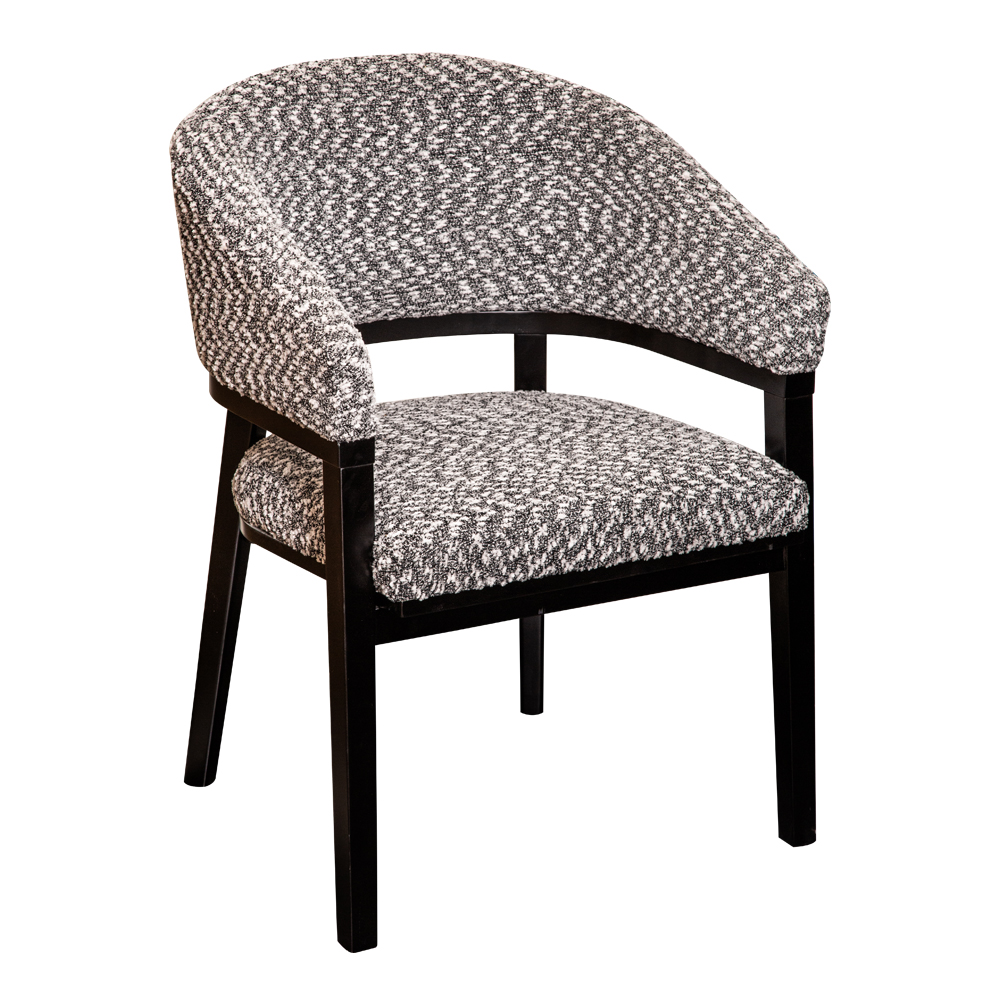 Fabric Dining Chair; (57x62x92)cm, Black