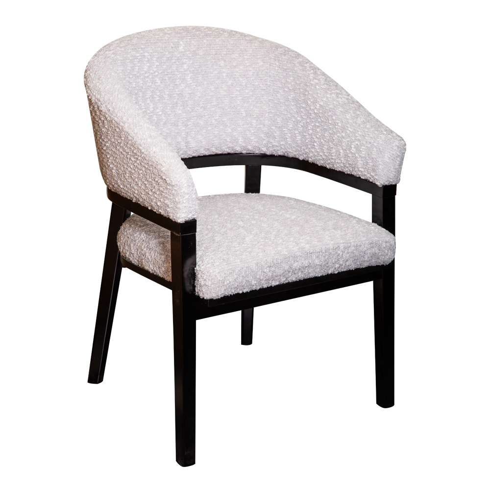 Fabric Dining Chair; (57x62x92)cm, Light Grey
