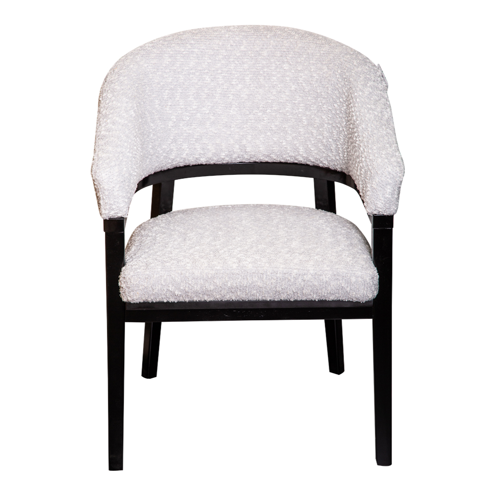Fabric Dining Chair; (57x62x92)cm, Light Grey