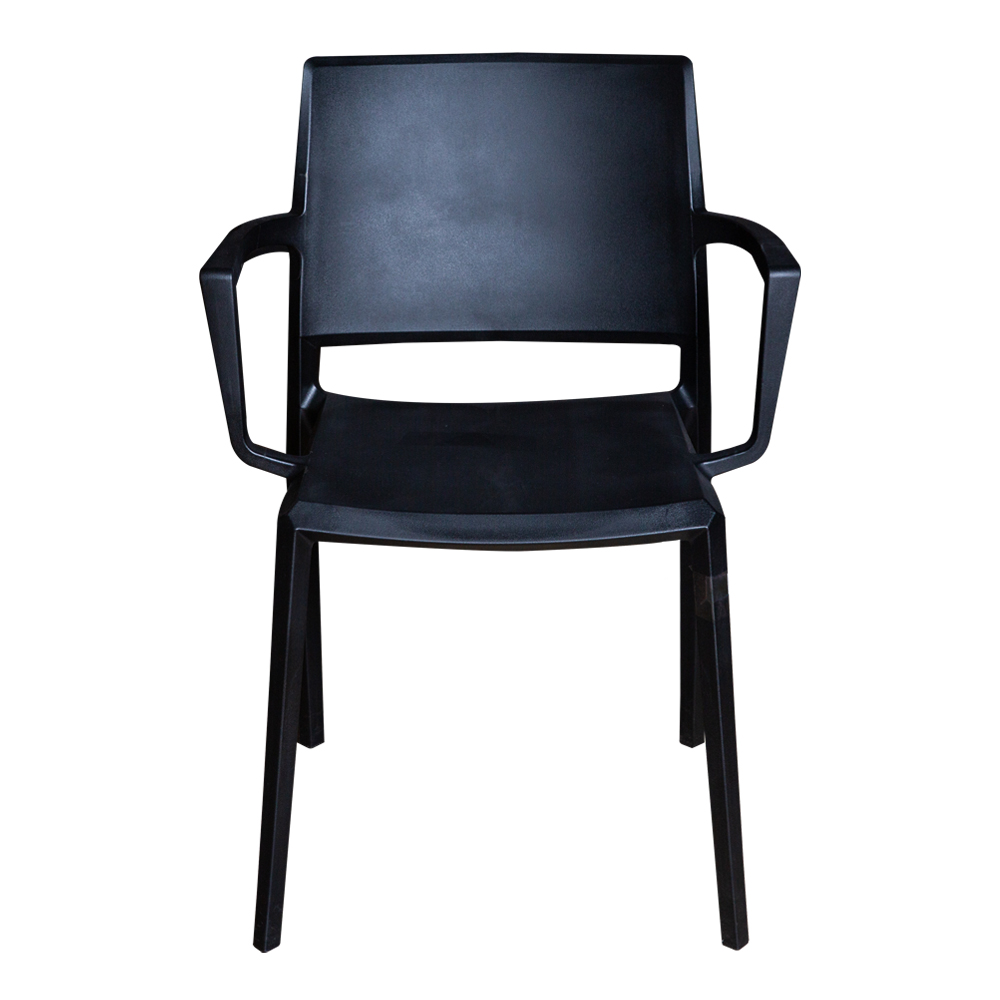 Dining Chair With Armrest; (48x52x80)cm, Black