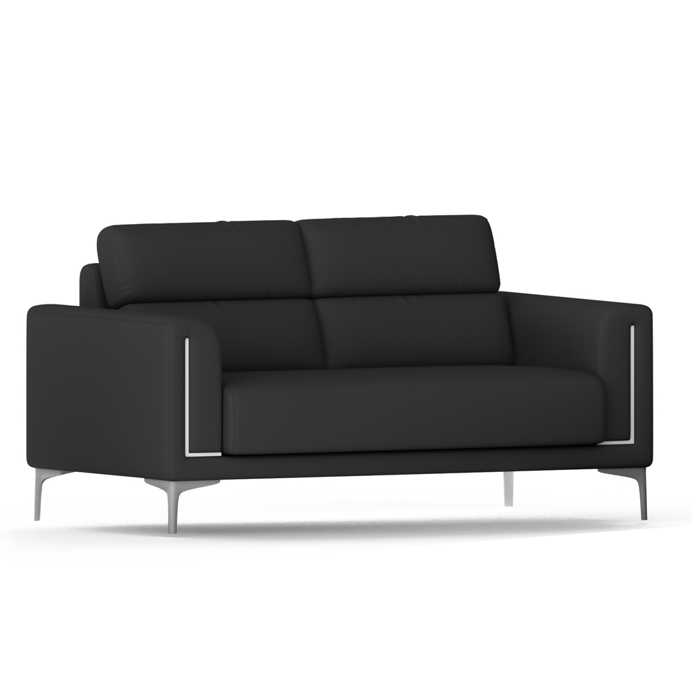 PU Sofa Set; 3-Seater, (193x84x85)cm, Black 1 PU Sofa Set; 3-Seater, (193x84x85)cm, Black