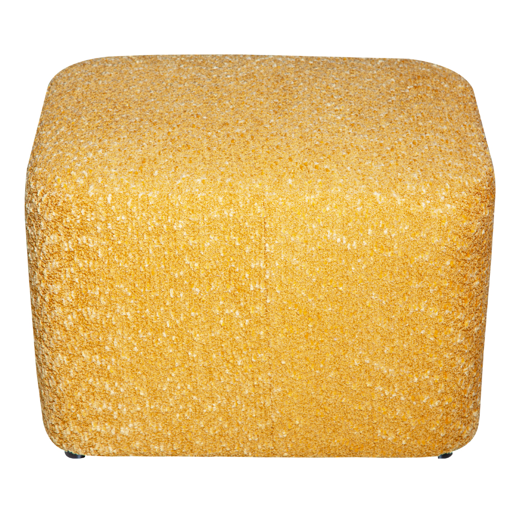 Fabric Pouf; (57x46x40)cm, Orange