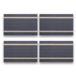 PVC Table Mat Set: 4pc; (45x30)cm, Black